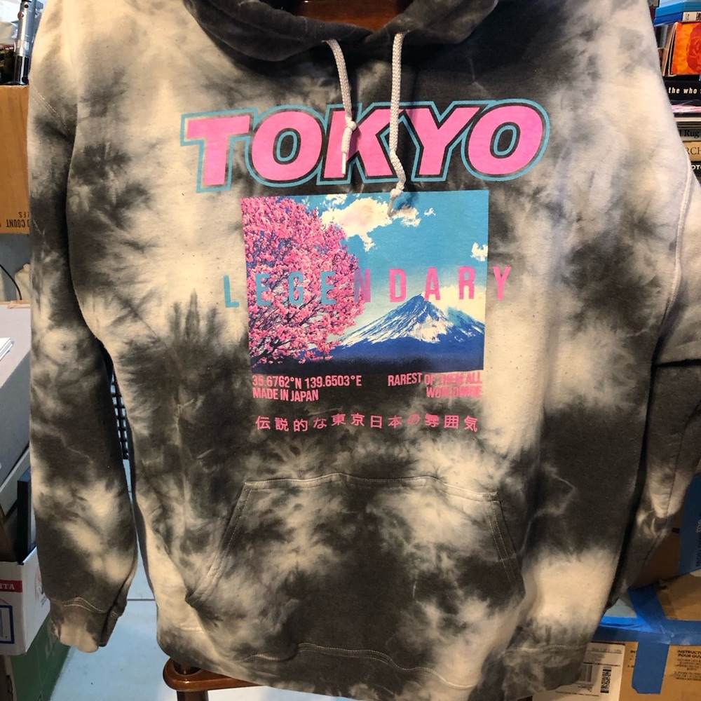 Tokyo Legendary Black and Gray Hoodie